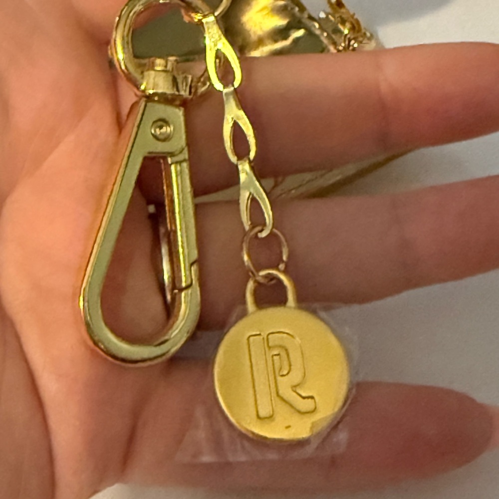 Rabanne Gold Card Holder with Keychain - Picture 5 of 5